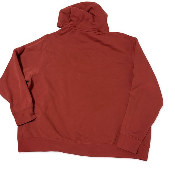 Nike Hoodie XXL Clay Red Embroidered Logo Pullover Streetwear Casual Flawed - Picture 6 of 6